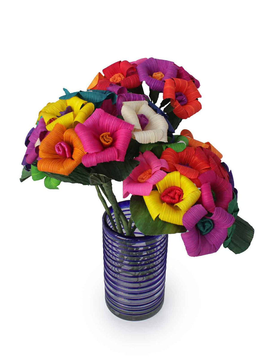 メイフラワー CORN HUSK FLOWERS (6 BOUQUETS) – La Mexicana US
