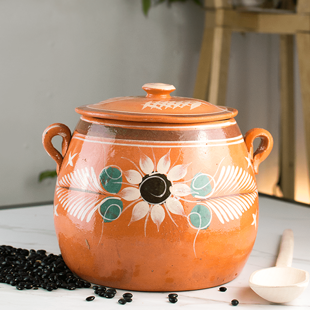 mexican clay plant pots Terracota pot with lid. – La Mexicana US