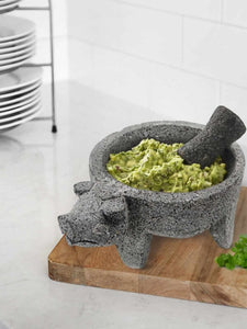 PIG HEAD STONE MOLCAJETE