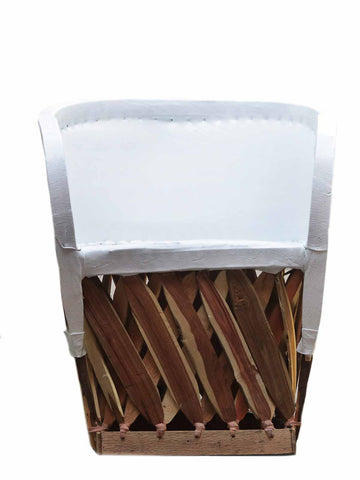 WHITE LEATHER EQUIPAL CHAIR