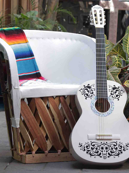 WHITE LEATHER EQUIPAL CHAIR